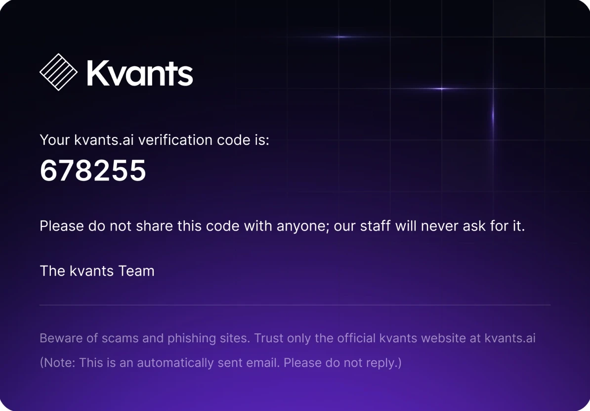 The verification code email: the code, and “Please do not share this code with anyone; our staff will never ask for it.”